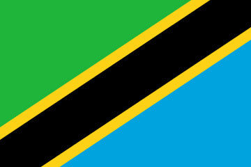 Imagem da Bandeira Tanzânia, República Unida da