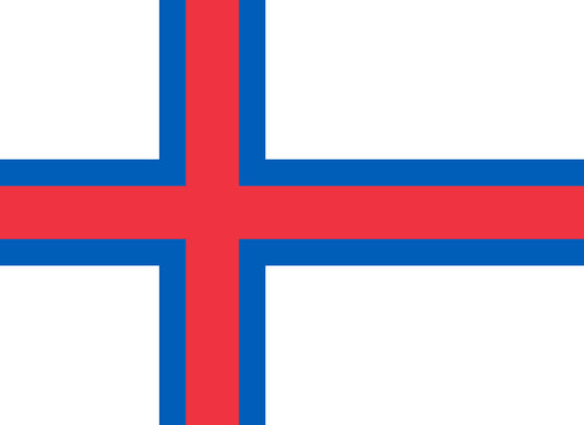 Imagem da Bandeira Ilhas Faroé